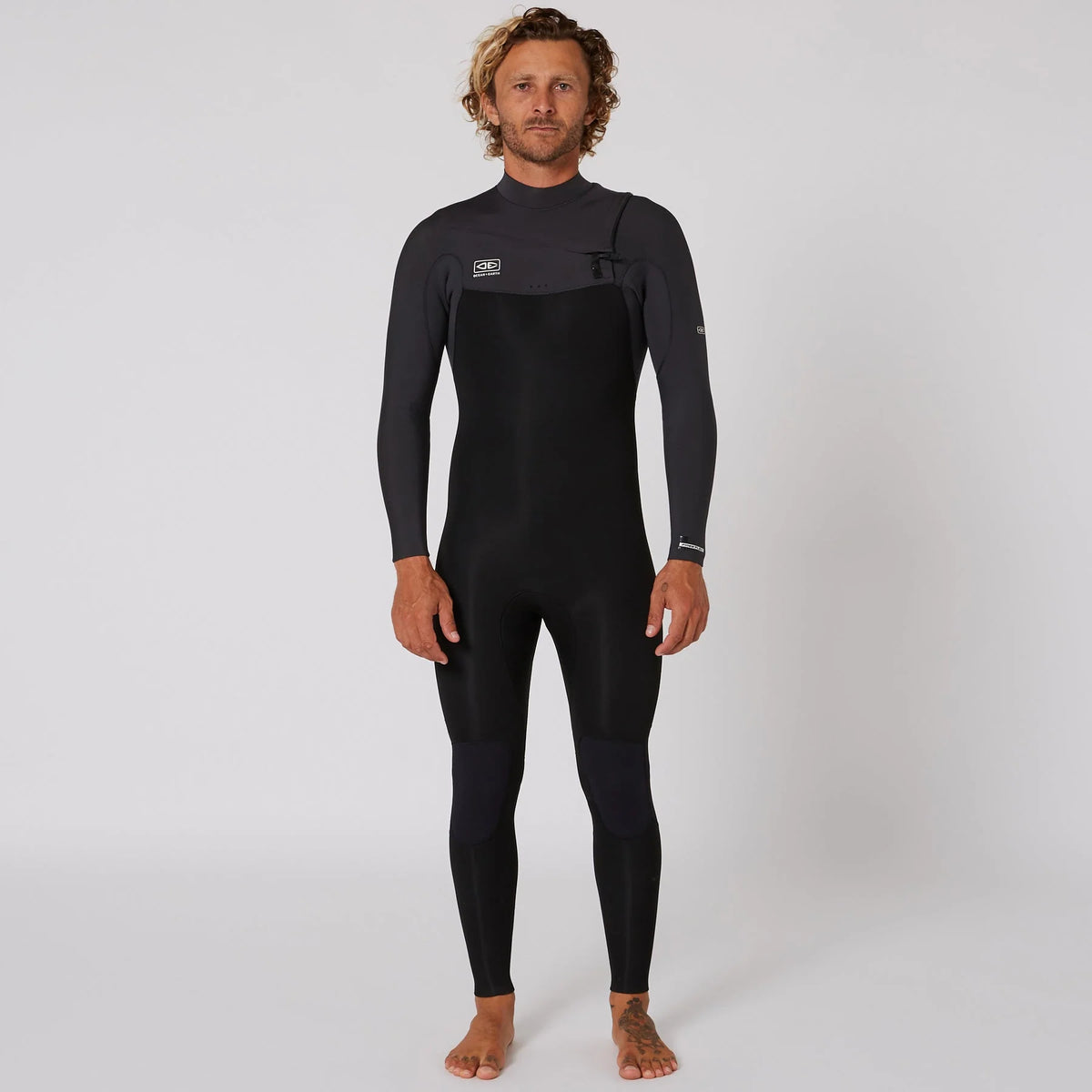 Mens Free Flex Chest-Zip - 4/3mm