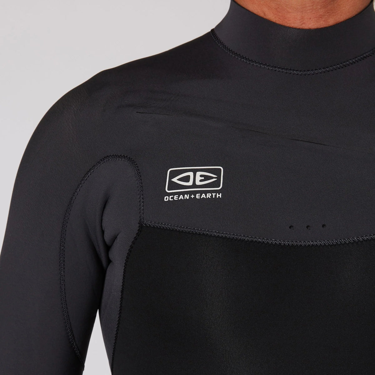 Mens Free Flex Chest-Zip - 4/3mm