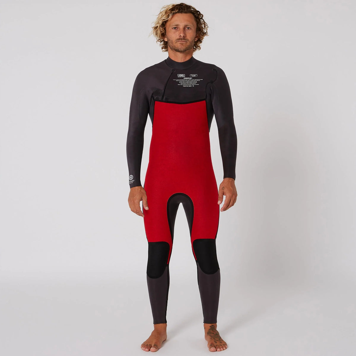 Mens Free Flex Chest-Zip - 4/3mm