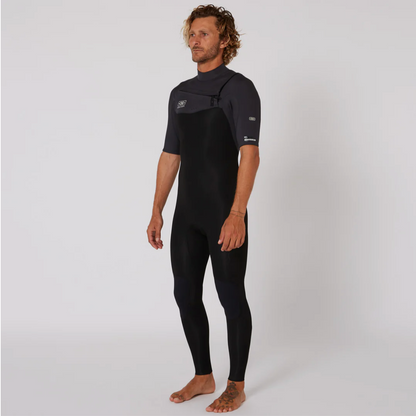 Mens Free Flex SS Chest Zip - 2/2mm