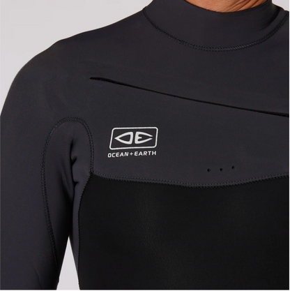 Mens Free Flex SS Chest Zip - 2/2mm