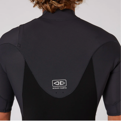 Mens Free Flex SS Chest Zip - 2/2mm