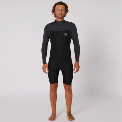 Mens Free Flex LS Back Zip Spring - 2/2mm
